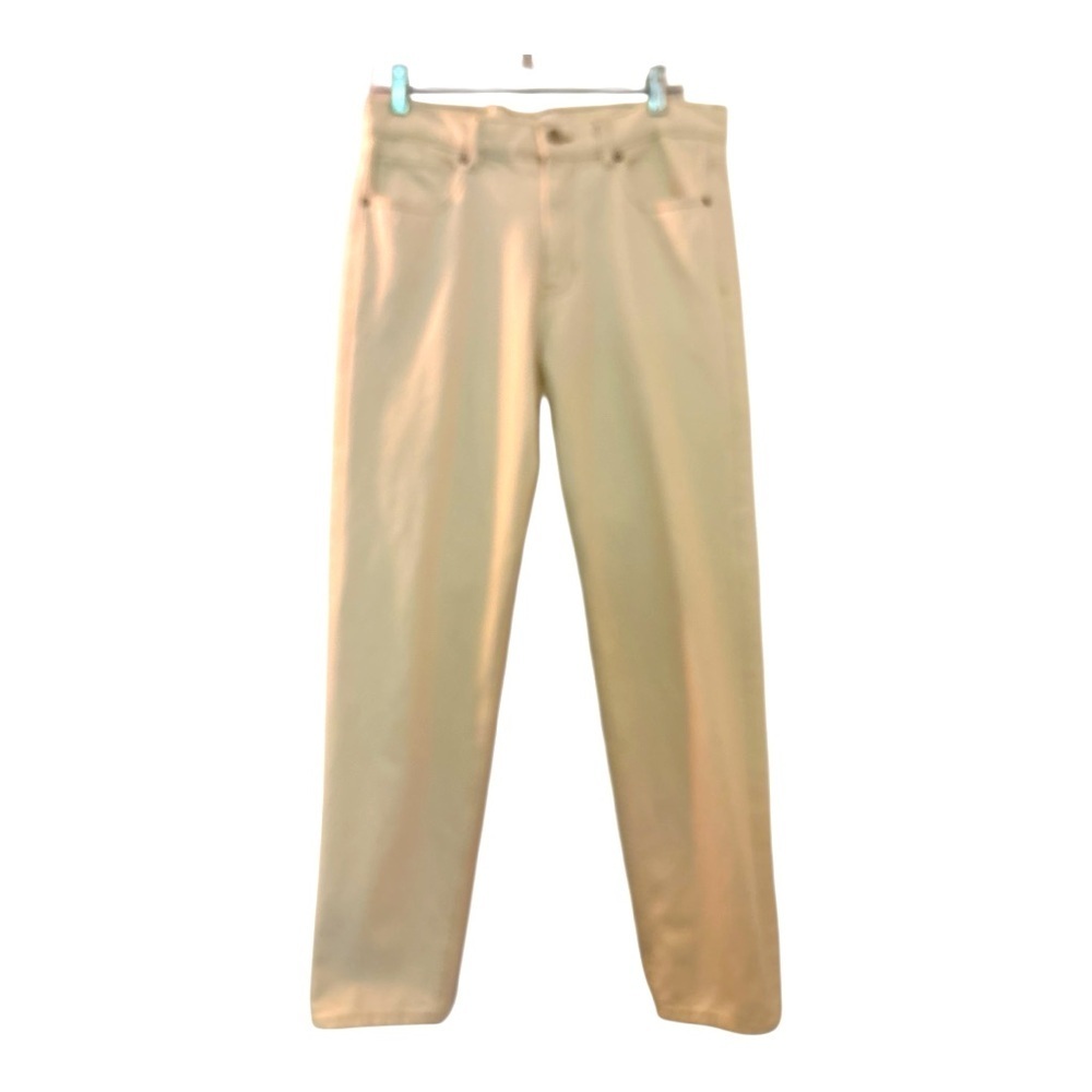 MNG BY MANGO men’s all cotton,cream beige denim jeans size 32. Straight leg